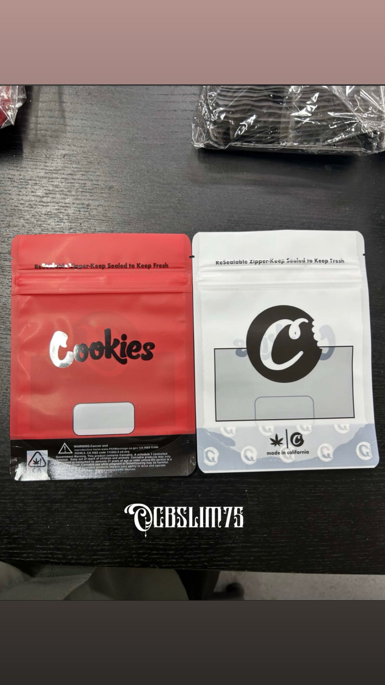 Cookies 🍪 15x20cm Rouge/Blanc