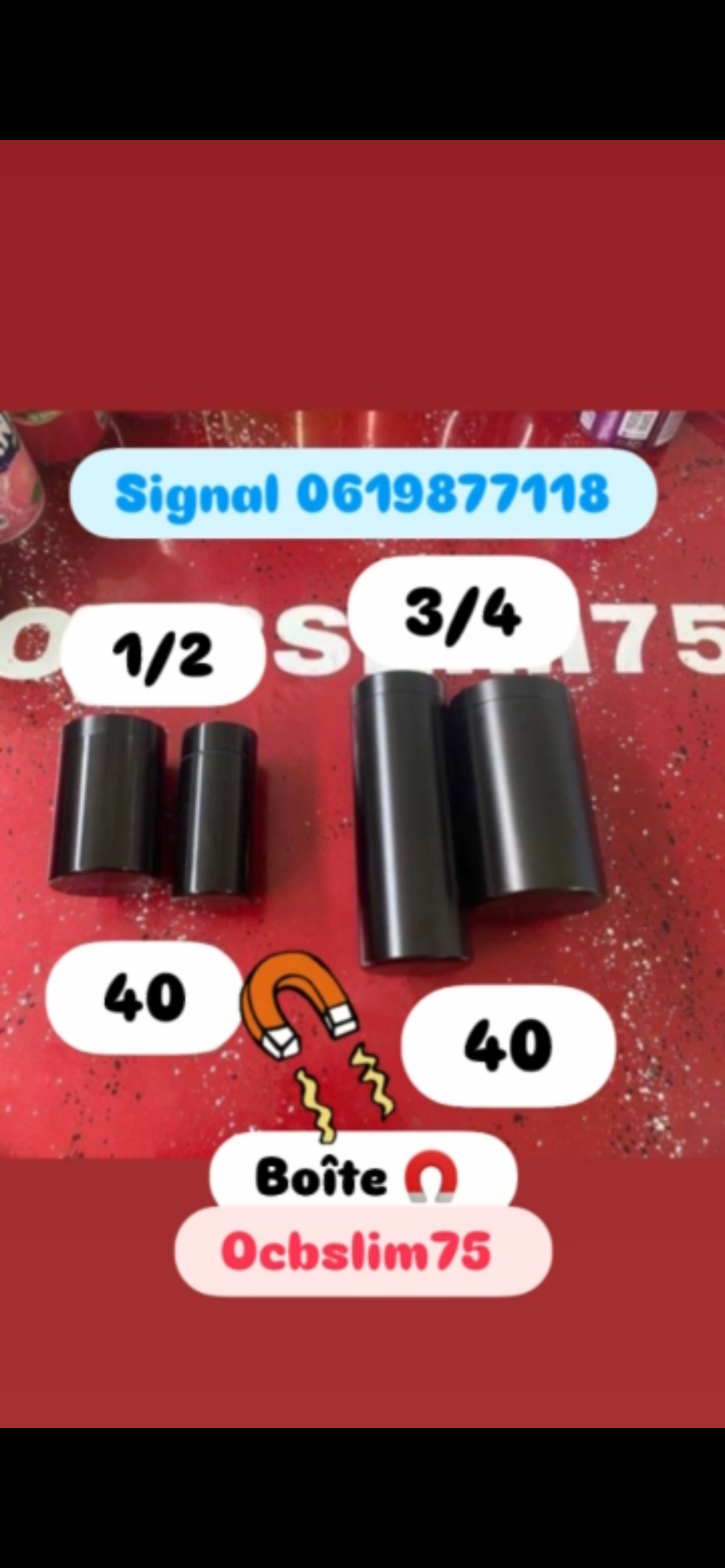 Boîte Aimant 🧲 1-2-3-4
