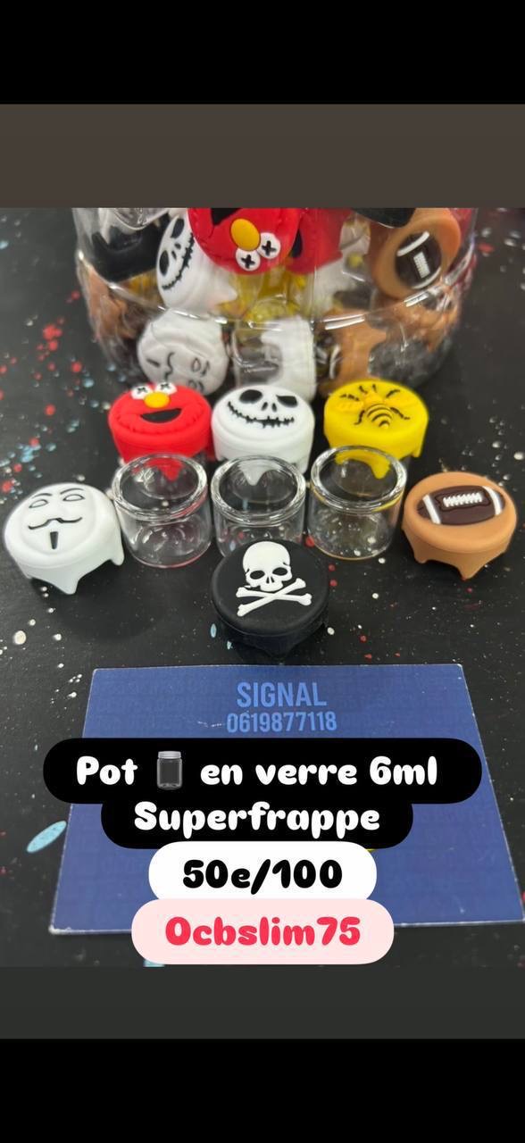 Capsule en verre 6ml x100